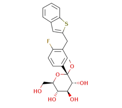 Méthyle 1-C- (3- (benzo (b) thien-2-ylméthyl) -4-fluorophényl) - alpha-d-glucopyranoside (1034305-23-1)