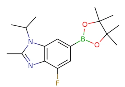 4-fluoro-2-méthyl-1- (1-méthyléthyl) -6- (4,4,5,5-tétraméthyl-1,3,2-dioxaborolan-2-yl) -1h-benzimidazole （CAS: 1231930-37-2））